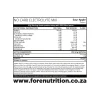Electrolyte ingredients FORE Electrolyte – 25 servings tub